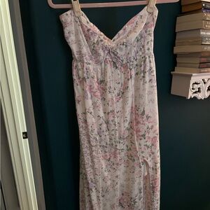 Hollister Floral strapless maxi dress